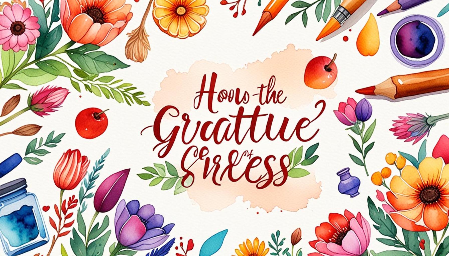 How the Practice of Gratitude Can Help Reduce Stress
